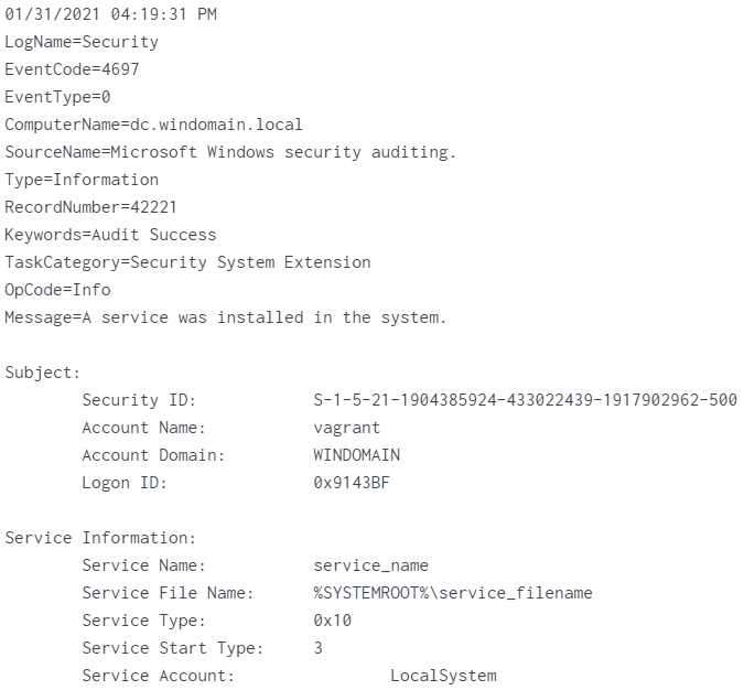 metasploit-psexec-4697-vs-7045-4697