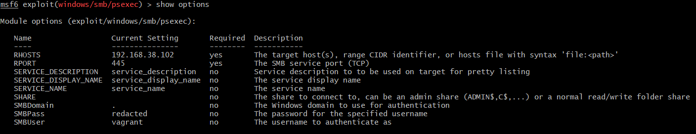 metasploit-psexec-4697-vs-7045-options